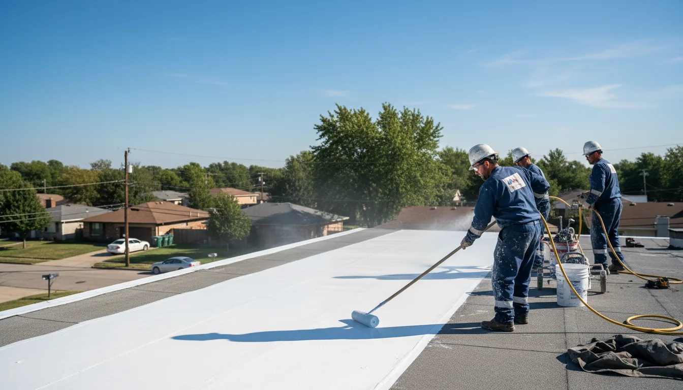 Commercial roof coating in Enterprise, LA near me